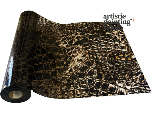 COPPER CROCODILE (SEMI-TRANSPARENT) Rub On Metallic Foil by APS