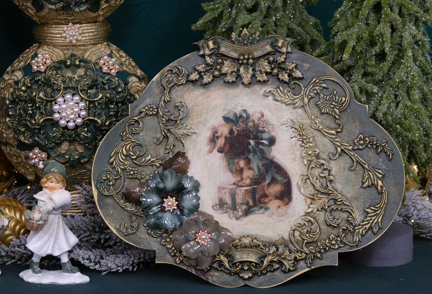 Victorian Christmas- 6 set of A4 Decoupage Sheets