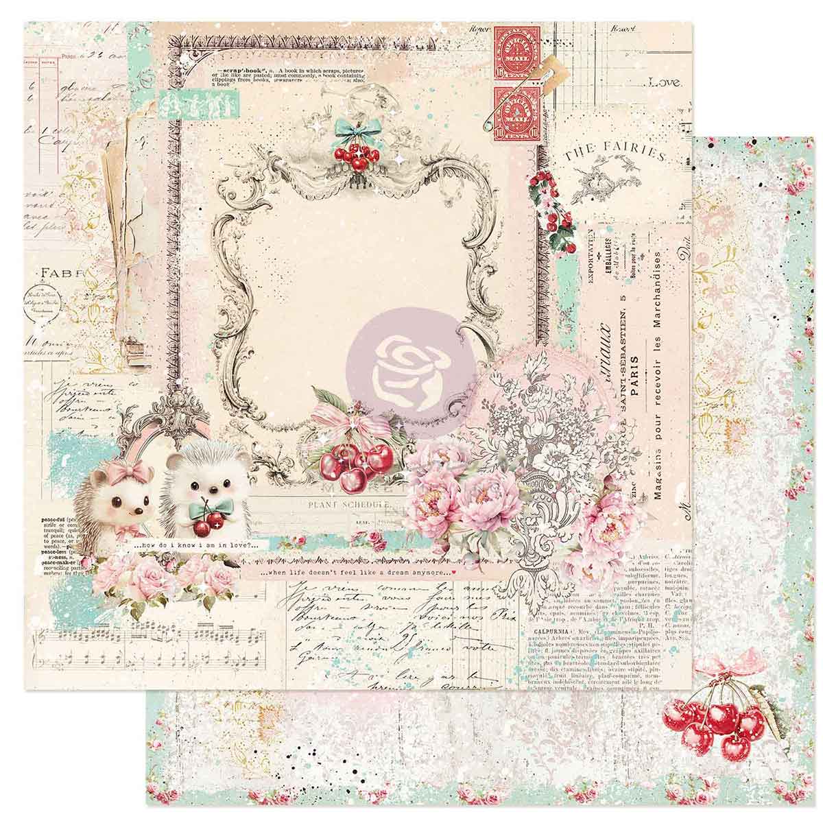 CS- DREAMING OF PINK SKIES 12x12 PAPER SHEET