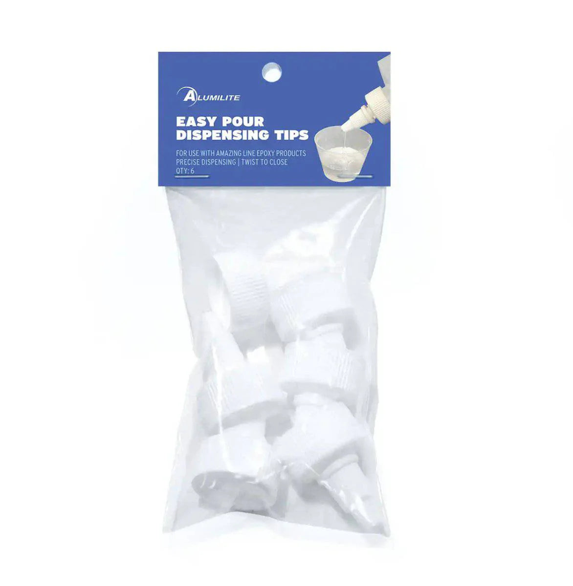 EASY POUR RESIN DISPENSING TIPS, 6PK