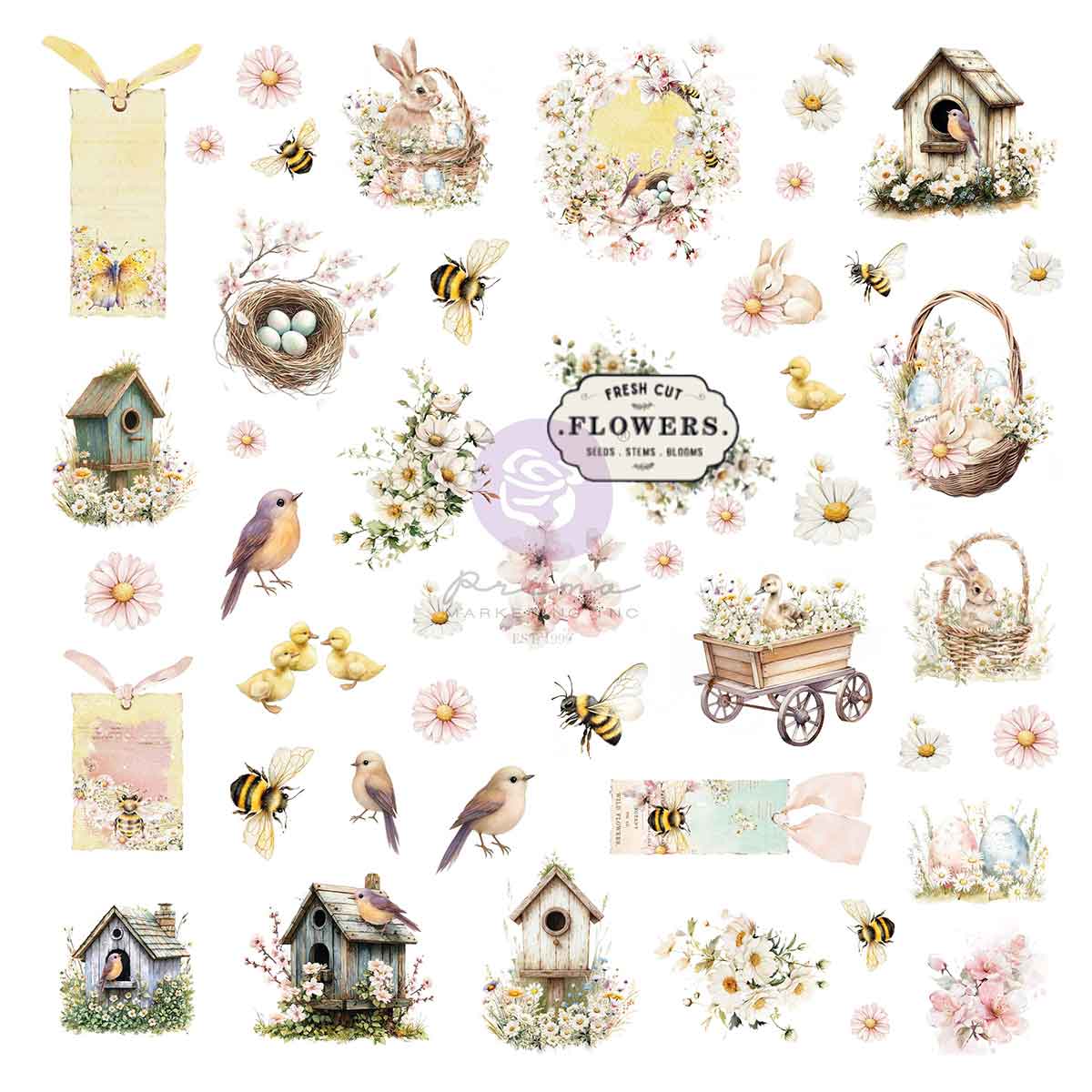Among the Wildflowers Collection Ephemera - Spring Bits