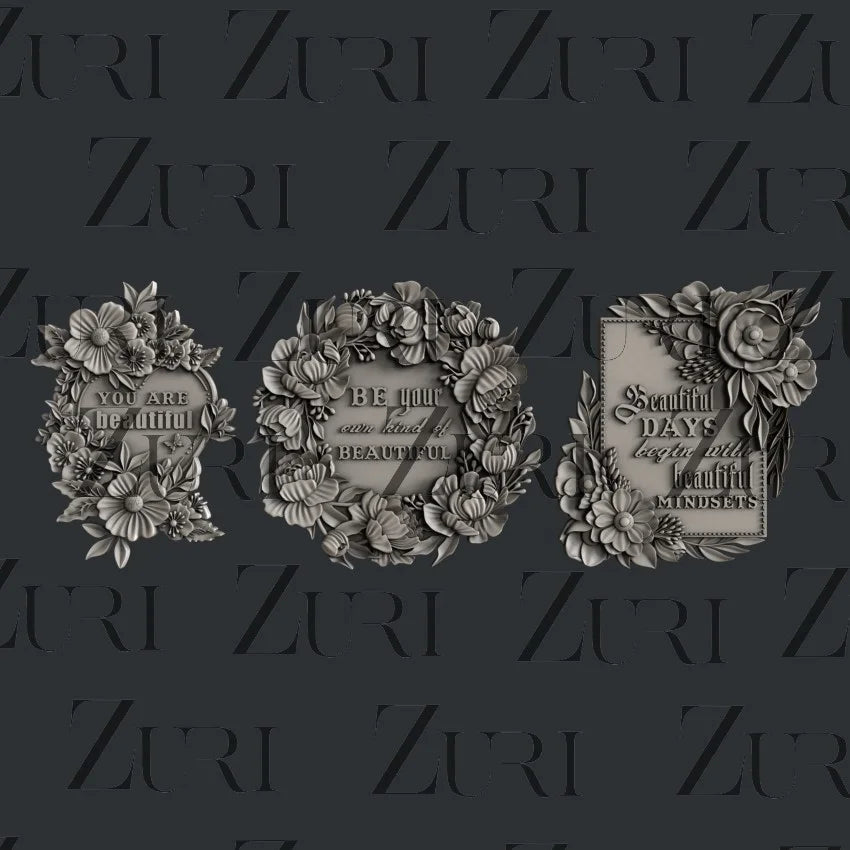 FLORAL FRAMES SET 1