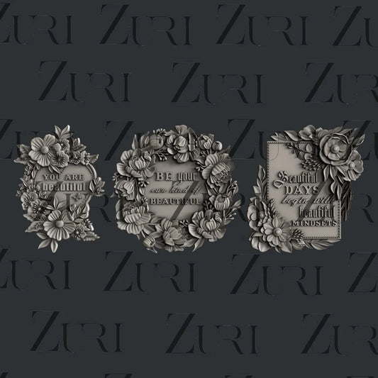 FLORAL FRAMES SET 1