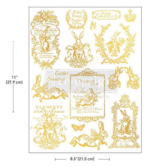 H2O Transfers Single Sheet Gold - Gilded Spring
