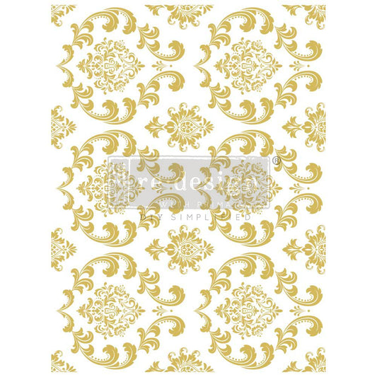HOUSE OF DAMASK GOLD FOIL TRANSFER- KACHA FURNITURE