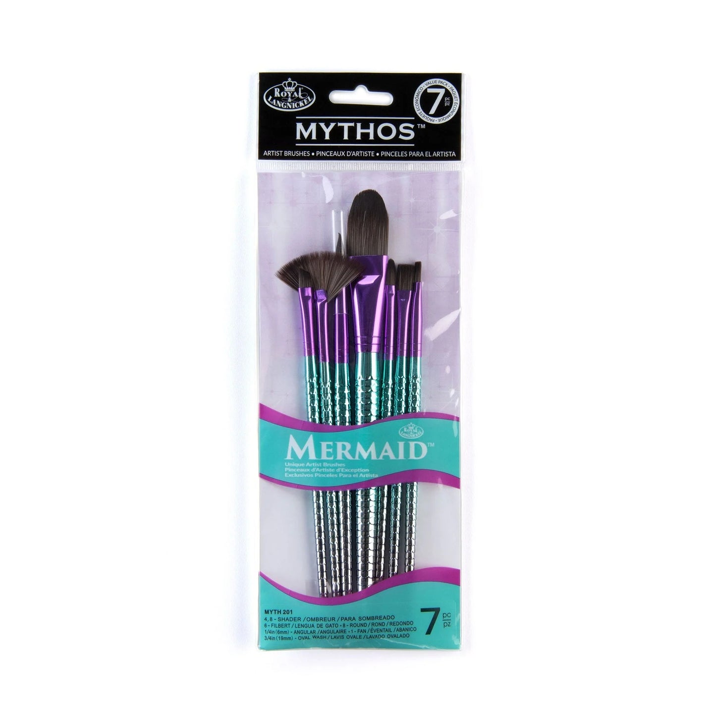 MYTHOS™ MERMAID 7PC VARIETY BRUSH SET- MYTH201