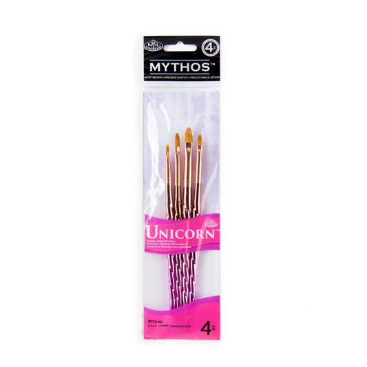 MYTHOS™ UNICORN 4PC FILBERT BRUSH SET