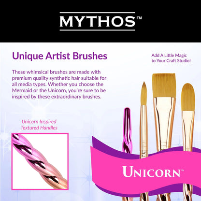MYTHOS™ UNICORN 4PC ANGULAR BRUSH SET