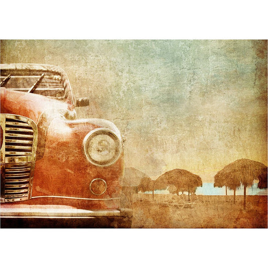 VINTAGE RED CAR