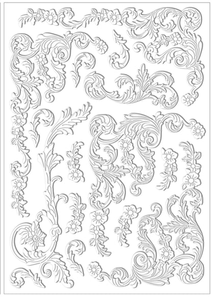 La Blanche Mixed Media Embellishments- 4 sheet bundle