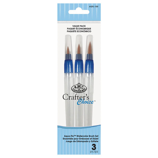 RCC809- AQUA-FLO WATERCOLOUR BRUSH SET- CRAFTER'S CHOICE