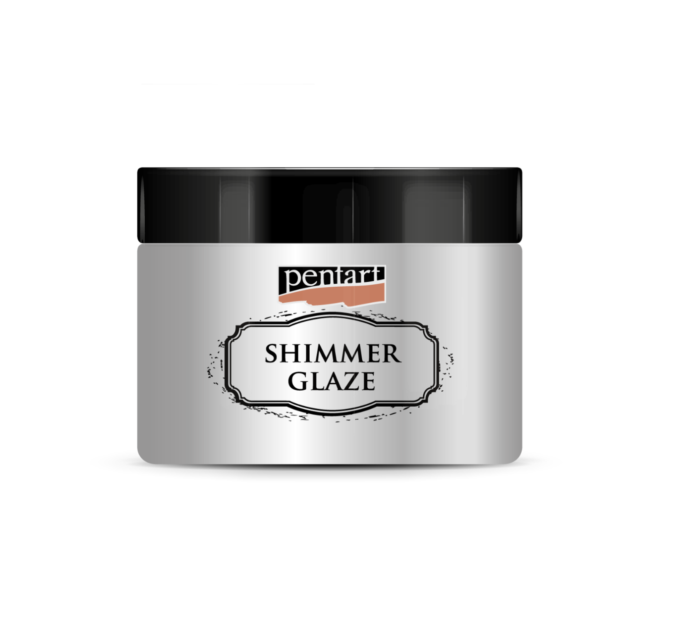 SILVER- SHIMMER GLAZE, 150 ML