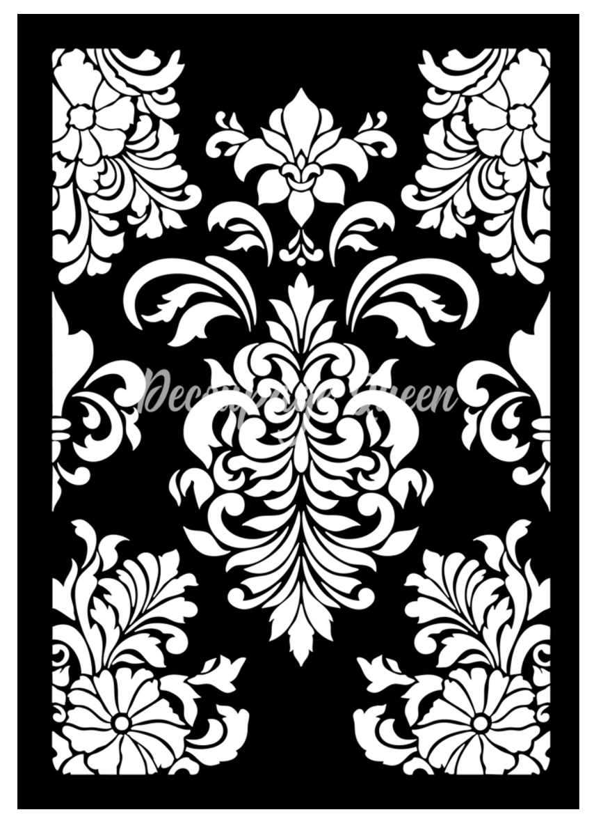 BAROQUE RUG: DAINTY AND THE QUEEN- A4 STENCIL