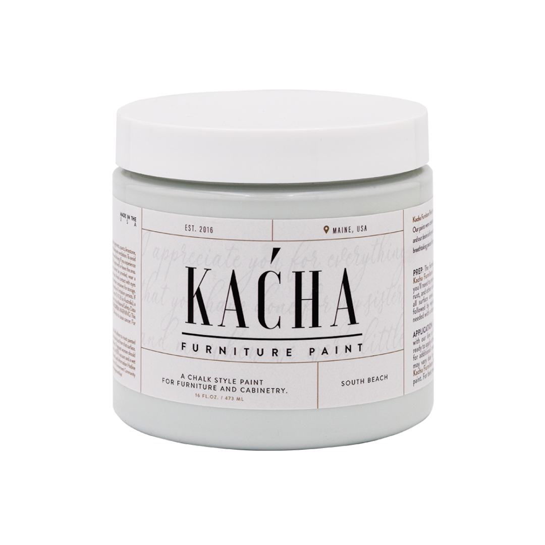 South Beach is a cool, soft green furniture paint colour that encapsulates a refreshing, aquatic vibe reminiscent of tranquil coastal retreats