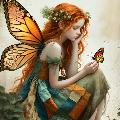 GIRL WITH BUTTERFLY