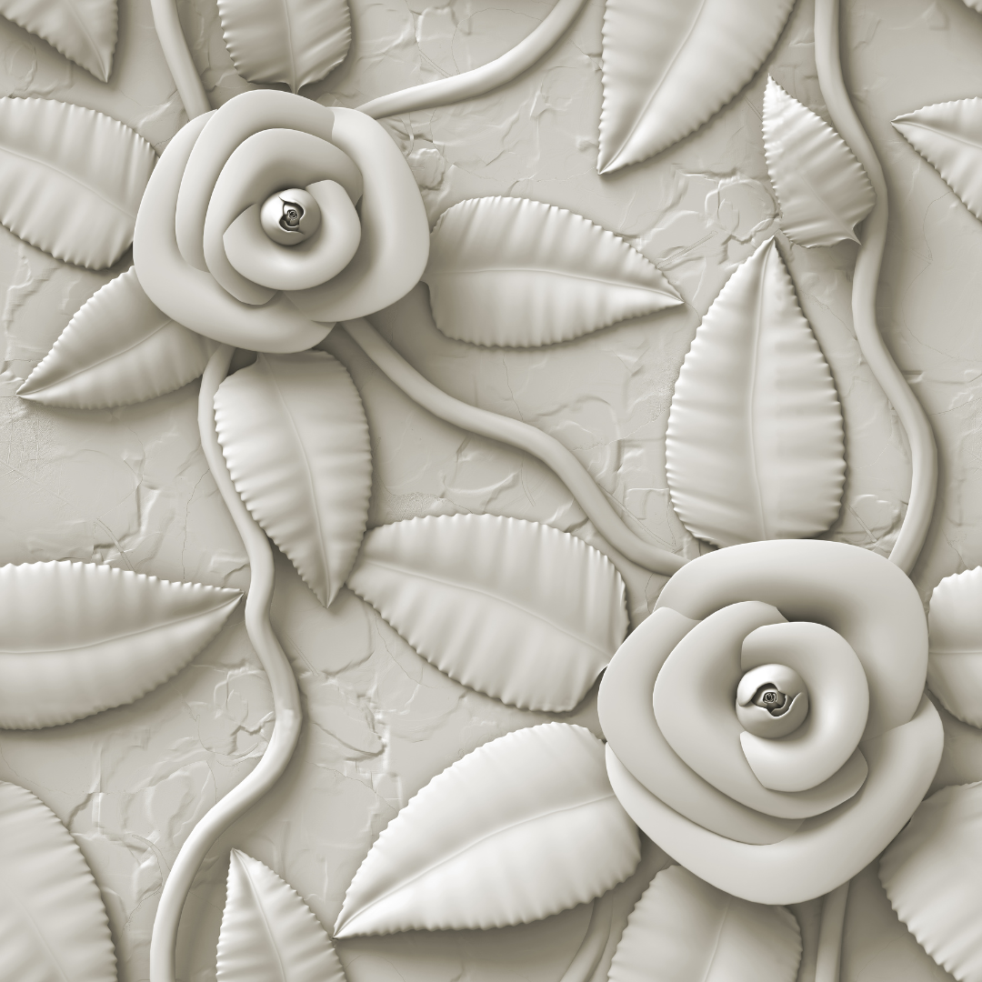 WHITE FLOWER (PK OF 3 SHEETS)