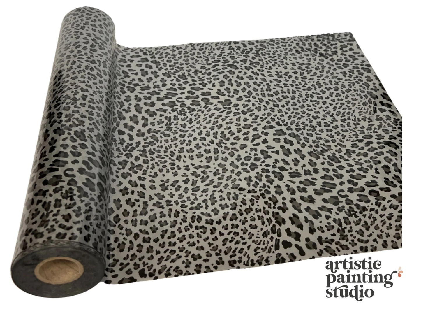 WILD LEOPARD LARGE SPOT SILVER- Rub On Metallic Foil by APS - Textile Friendly (Copy)