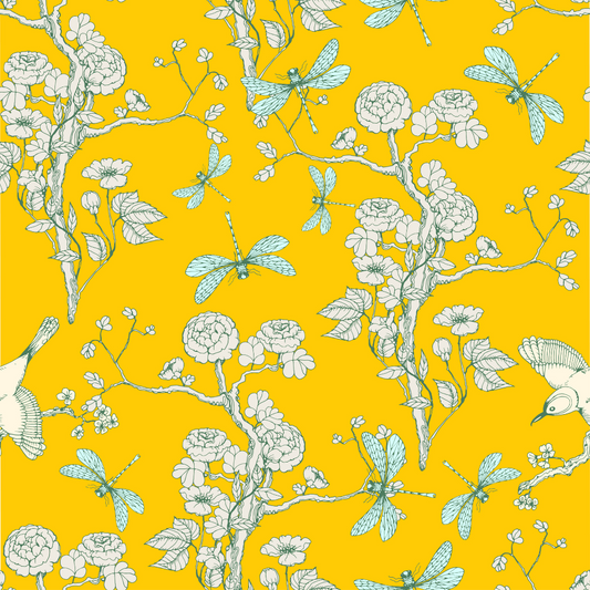 YELLOW CHINOISERIE (PK OF 3 SHEETS