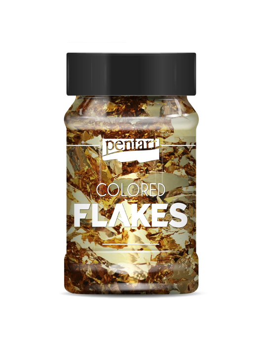 BAROQUE GOLD- COLOURED FOIL FLAKES MIN. 1 G