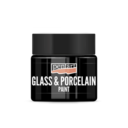 BLACK- GLASS & PORCELAIN PAINT 30 ML