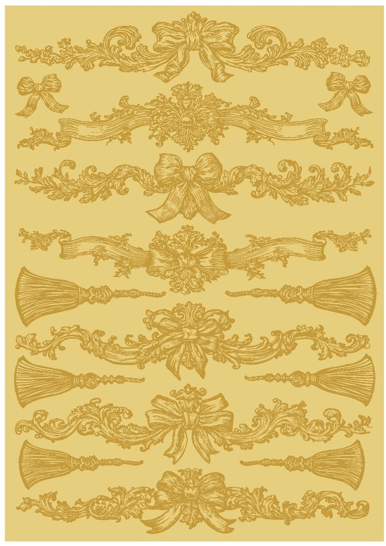 Spring borders- A4 transfer sheet