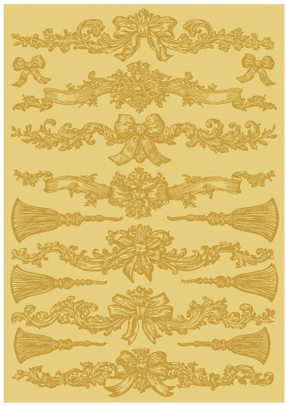 Spring borders- A4 transfer sheet