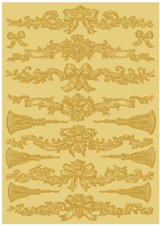 Spring borders- A4 transfer sheet