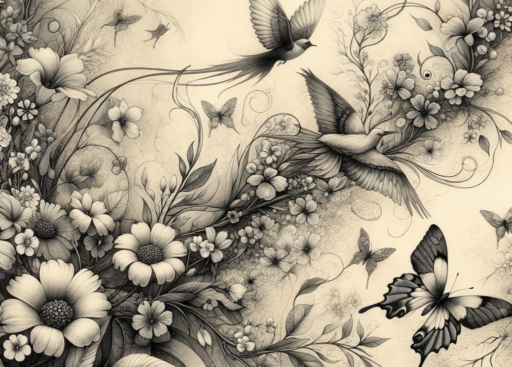 BOTANICAL IN BLACK & WHITE