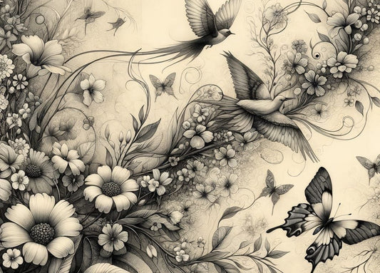 BOTANICAL IN BLACK & WHITE