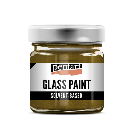 BRONZE- GLASS PAINT SOLVENT BASED, 30 ML