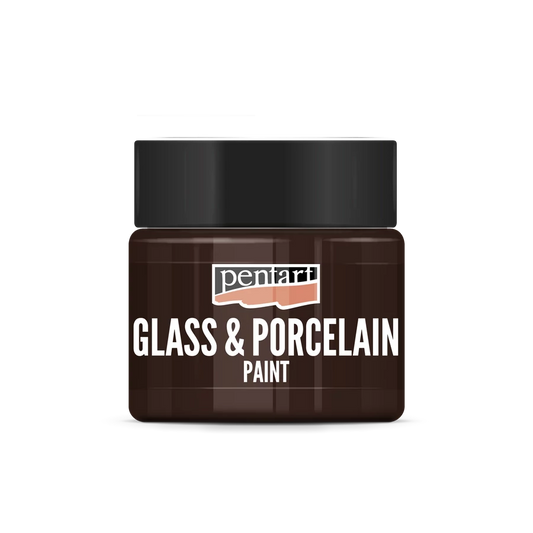 BROWN- GLASS & PORCELAIN PAINT 30 ML