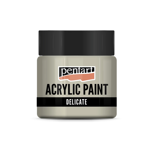 ANTIQUE SILVER- DELICATE METALLIC ACRYLIC PAINT, 50 ML