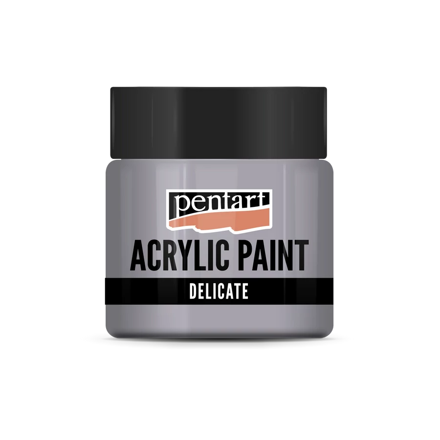 BLUISH SILVER- DELICATE METALLIC ACRYLIC PAINT, 50 ML