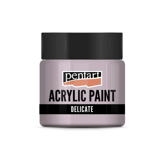 PURPLISH SILVER- DELICATE METALLIC ACRYLIC PAINT, 50 ML