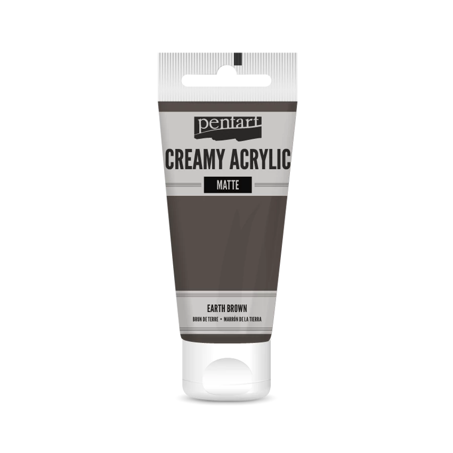 EARTH BROWN- CREAMY ACRYLIC MATTE, 60ML