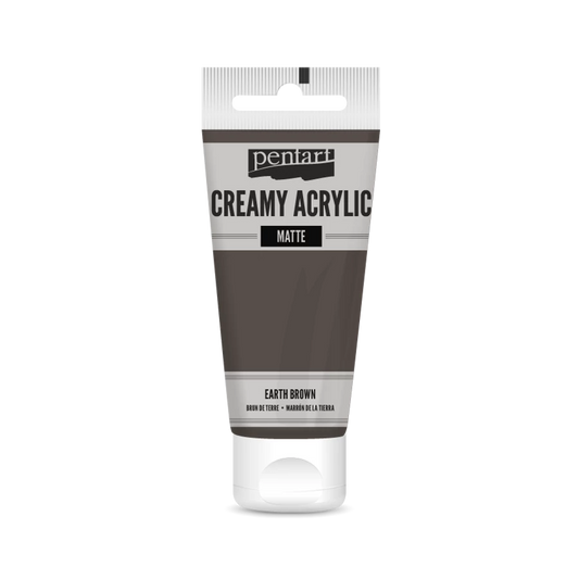 EARTH BROWN- CREAMY ACRYLIC MATTE, 60ML