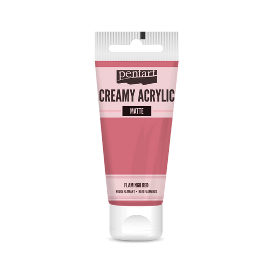 FLAMINGO RED- CREAMY ACRYLIC MATTE, 60ML