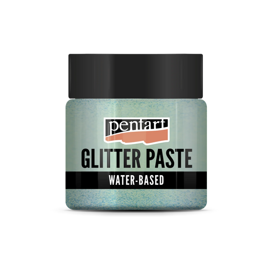 LIGHT GREEN- GLITTER PASTE (FINE)
