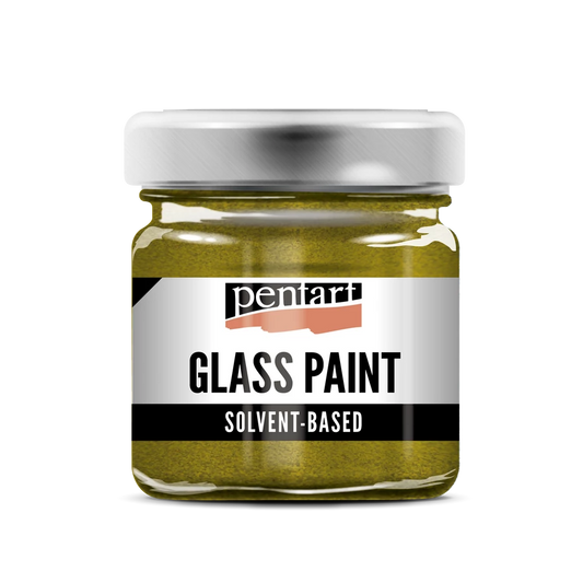GOLD- GLASS PAINT SOLVENT BASED, 30 ML