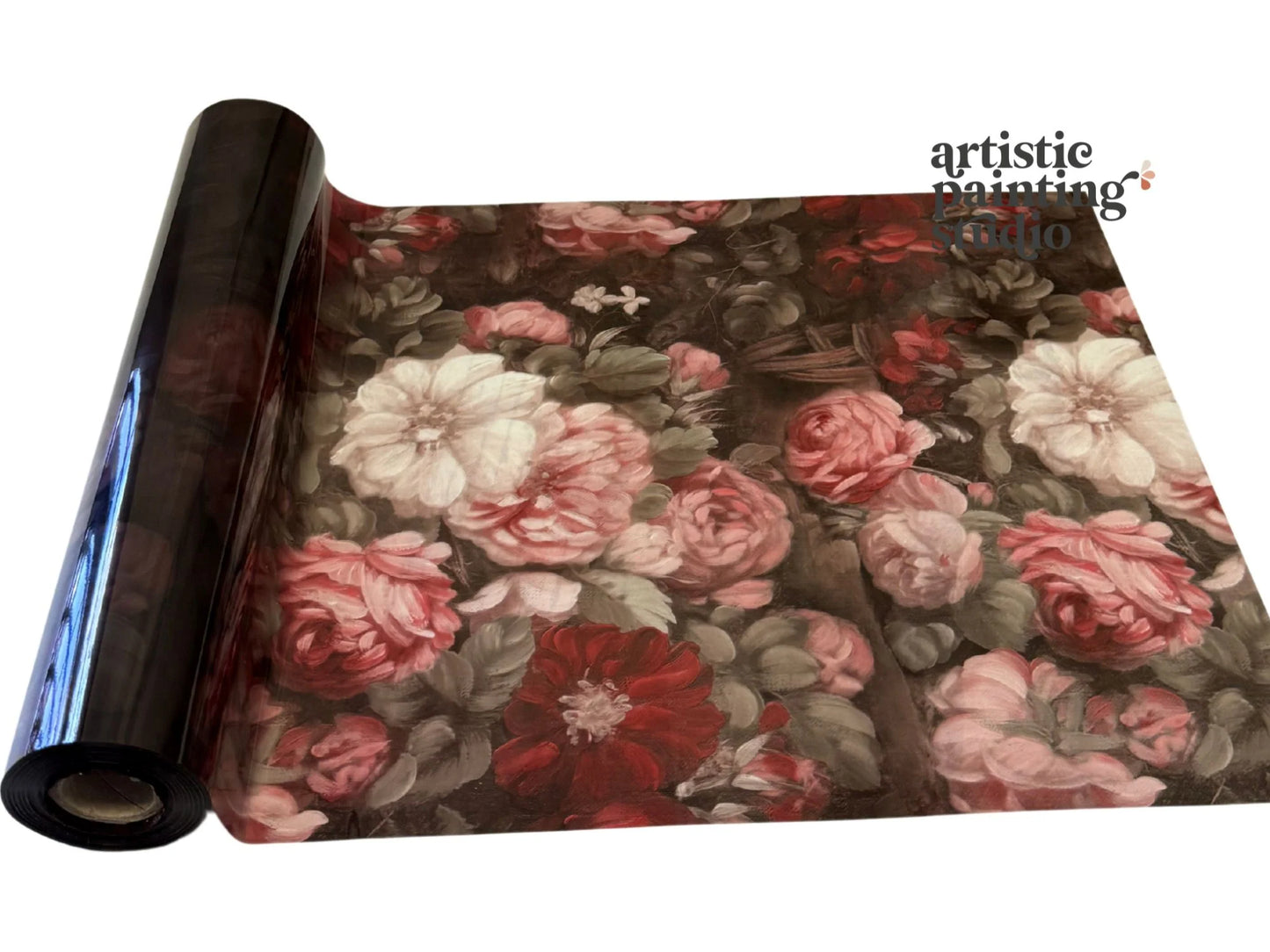 HADLEIGH FLORAL (TRANSPARENT) Rub On Metallic Foil by APS - Textile Friendly