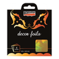 HOLOGRAM GOLD- DECOR FOILS METALLIC GOLD 14 X 14 CM 5 SHEETS/PACK
