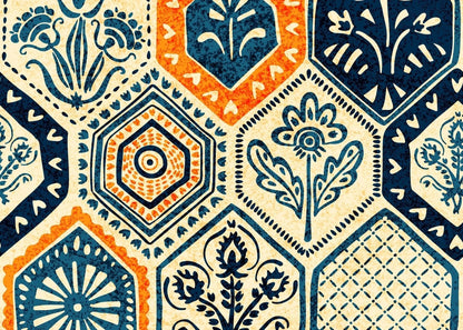 BLUE & ORANGE TILE