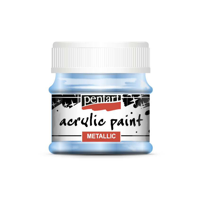 LIGHT BLUE -METALLIC ACRYLIC PAINT