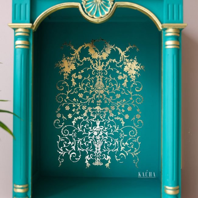 MANOR SWIRLS GOLD FOIL TRANSFER- KACHA FURNITURE