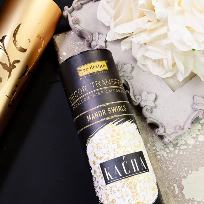 MANOR SWIRLS GOLD FOIL TRANSFER- KACHA FURNITURE