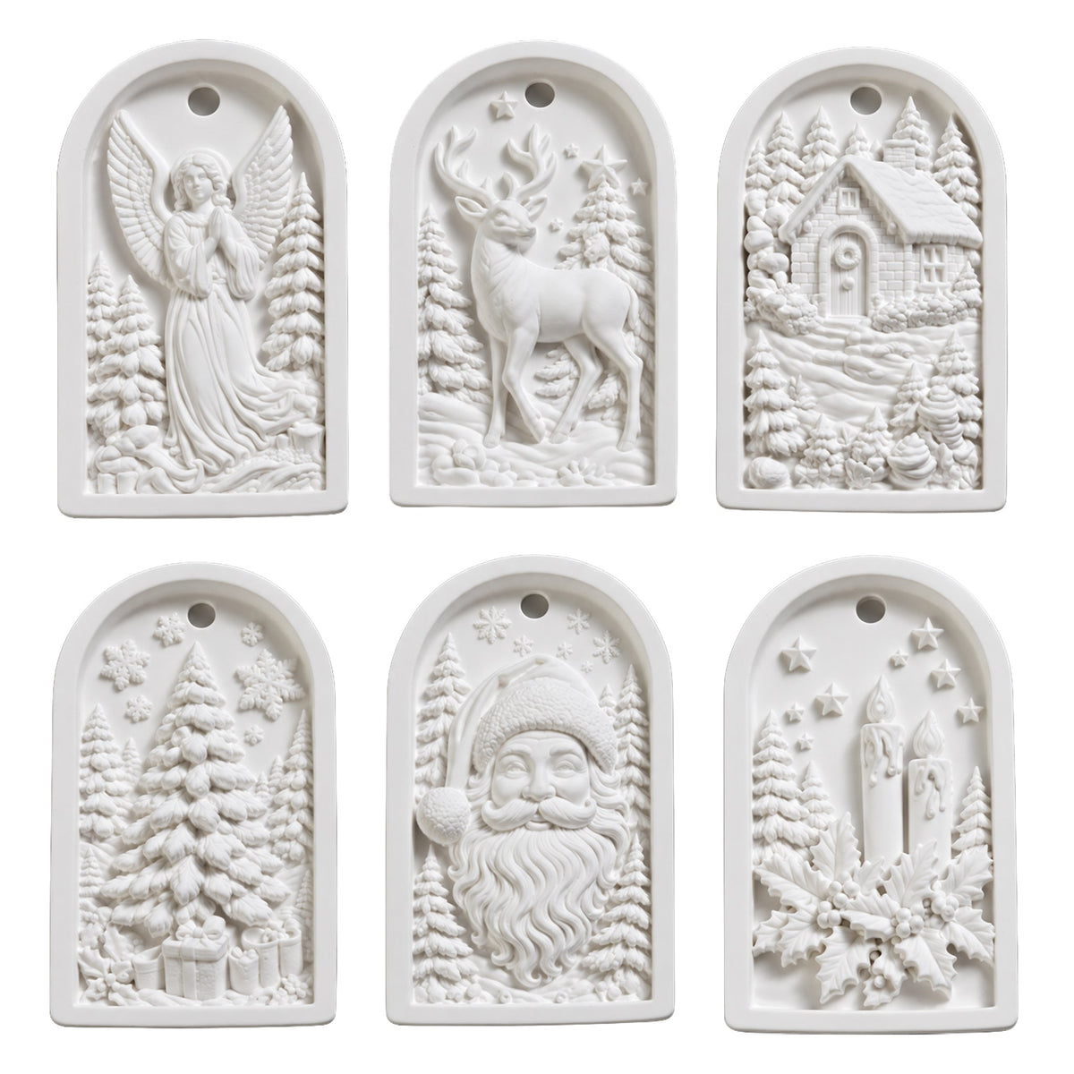 MelodyCast: Paint-Tap-Play Christmas Ornaments (Set of 6)