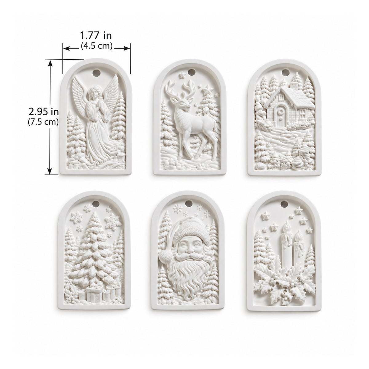 MelodyCast: Paint-Tap-Play Christmas Ornaments (Set of 6)