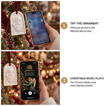 MelodyCast: Paint-Tap-Play Christmas Ornaments (Set of 6)