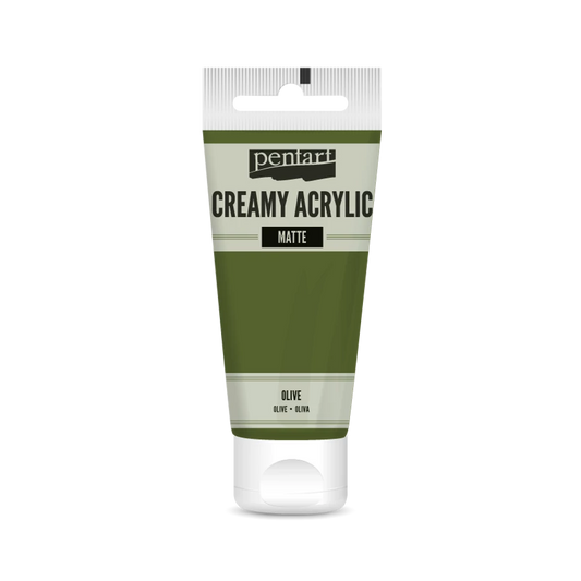 OLIVE- CREAMY ACRYLIC MATTE, 60ML