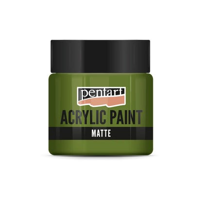 OLIVE- ACRYLIC PAINT MATTE